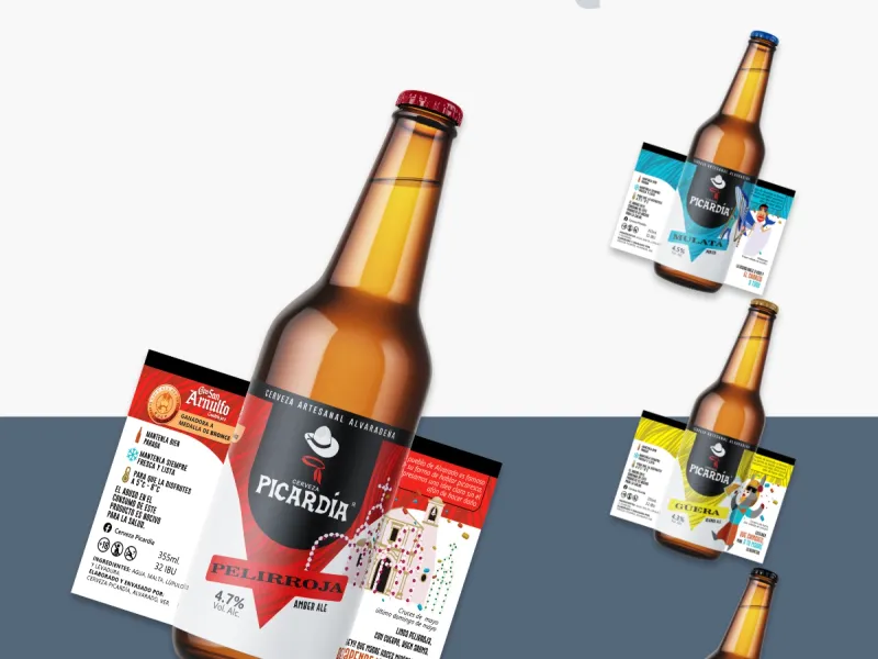 Etiqueta Cerveza Artesanal Picardía