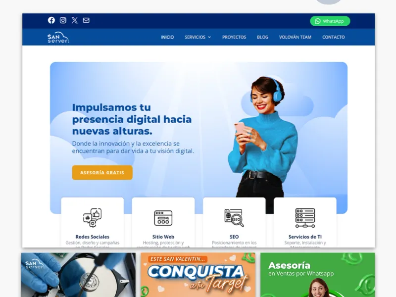 Presencia Digital Sanserver